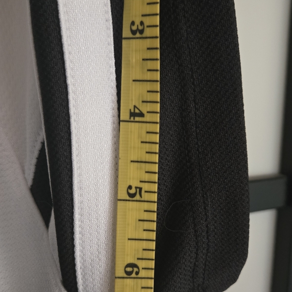 BLACKHAWKS SEQUIN  Black and White  WOMENS Shirt NWOT P - Picture 6 of 7